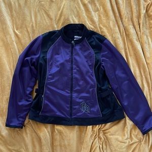 Purple and black mesh Harley-Davidson jacket in like new condition!